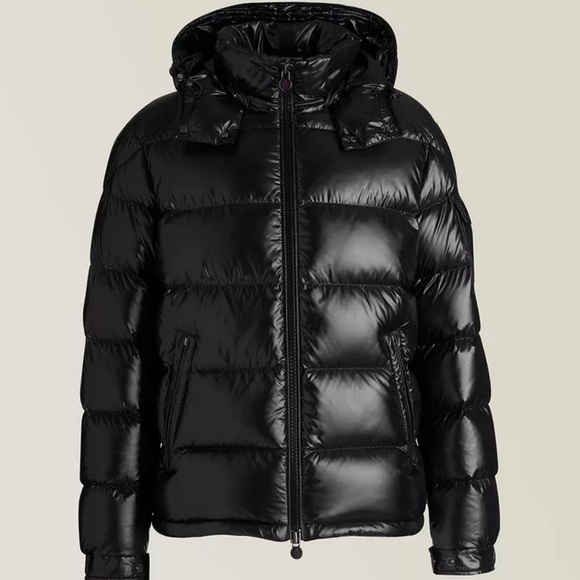 Moncler Other - Moncler Glossy Black Hooded Puffer Jacket
